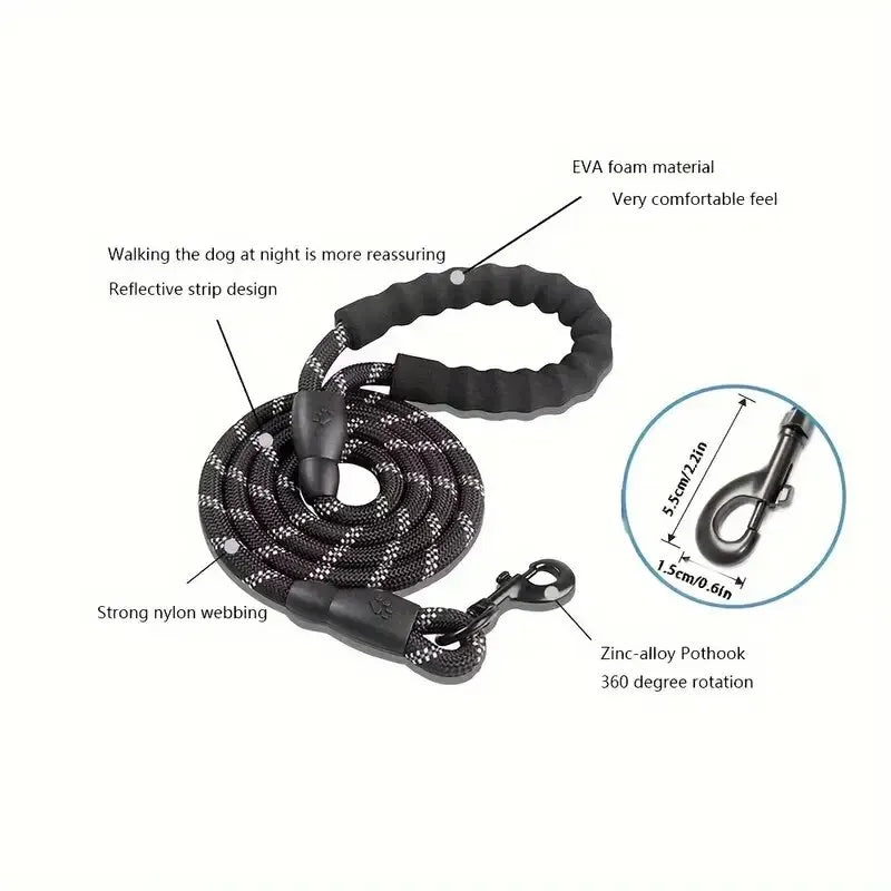 Reflective Rope Dog Leash